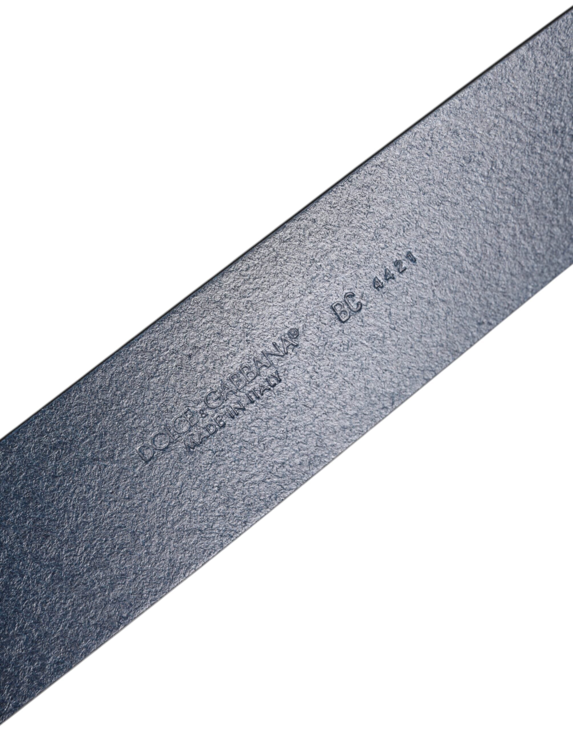 Dolce & Gabbana Blue Calf Leather Classic Metal Buckle Belt -   -  Dolce & Gabbana. Dolce & Gabbana Blue Calf Leather Classic Metal Buckle Belt -   -  Dolce & Gabbana.