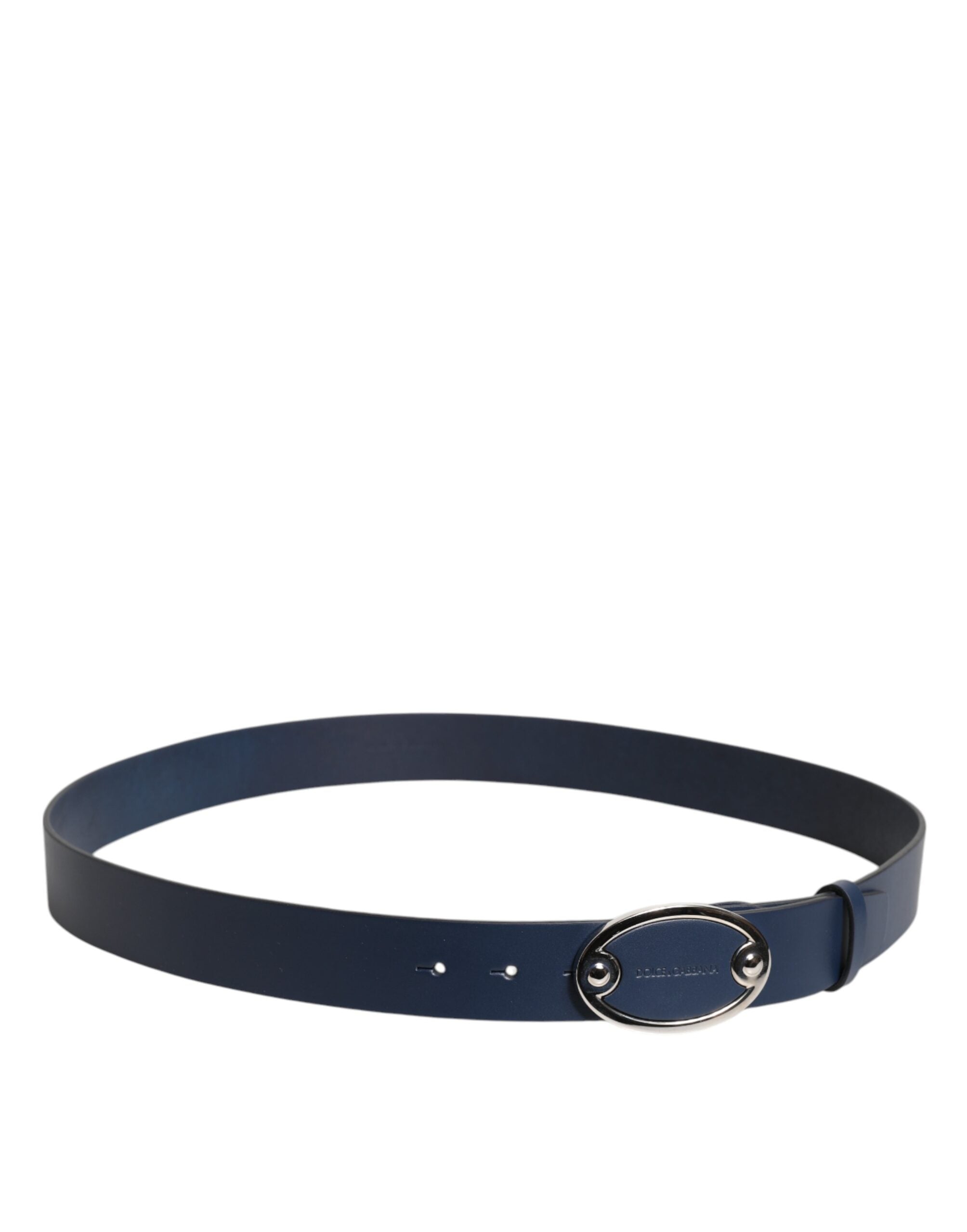 Dolce & Gabbana Blue Leather Classic Metal Logo Buckle Belt -   -  Dolce & Gabbana. Dolce & Gabbana Blue Leather Classic Metal Logo Buckle Belt -   -  Dolce & Gabbana.