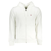 Napapijri Elegant White Cotton Hooded Sweatshirt -   -  Napapijri.