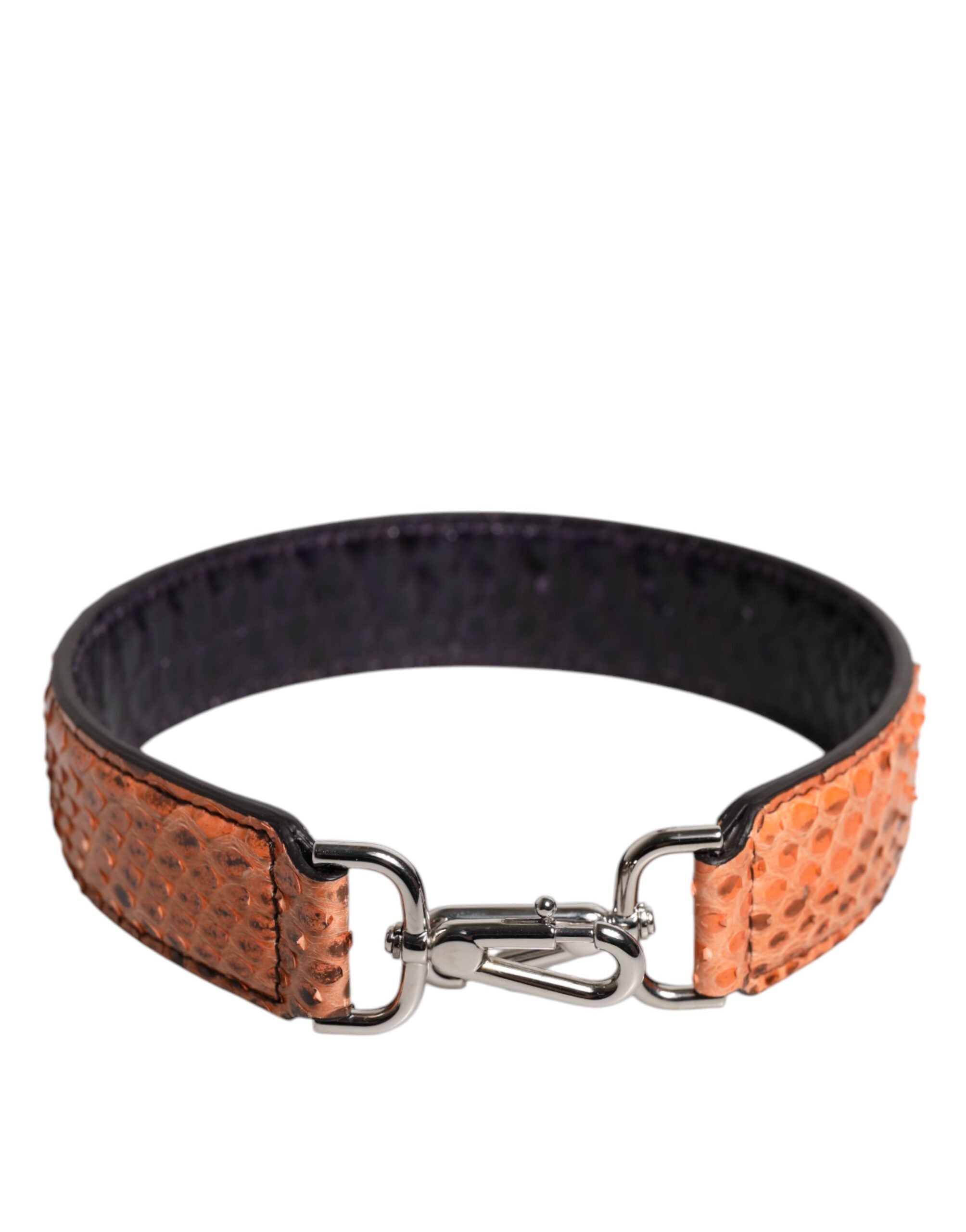 Dolce & Gabbana Black Beige Exotic Leather Bag Shoulder Strap -   -  Dolce & Gabbana.