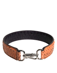 Dolce & Gabbana Black Beige Exotic Leather Bag Shoulder Strap -   -  Dolce & Gabbana.