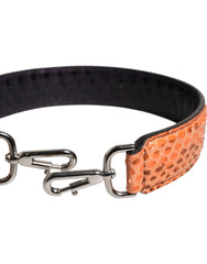 Dolce & Gabbana Black Beige Exotic Leather Bag Shoulder Strap -   -  Dolce & Gabbana.