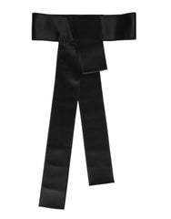 Dolce & Gabbana Black Satin Wide Waist Belt -   -  Dolce & Gabbana.