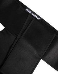 Dolce & Gabbana Black Satin Wide Waist Belt -   -  Dolce & Gabbana.