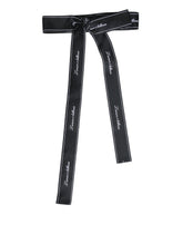 Dolce & Gabbana Black Waist Ribbon Wide Bow Logo Belt -   -  Dolce & Gabbana.