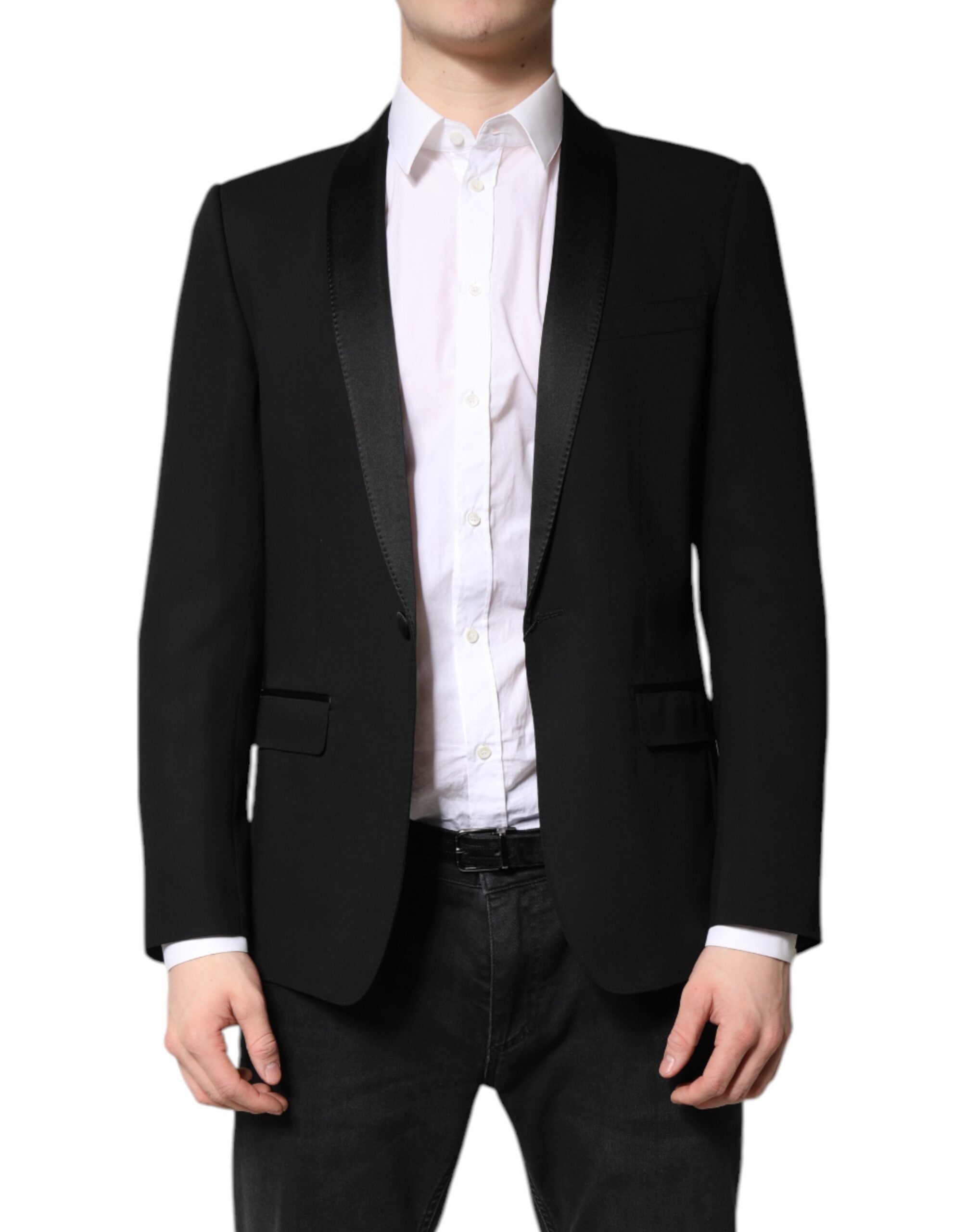 Dolce & Gabbana Black Single Breasted Men Coat MARTINI Blazer -   -  Dolce & Gabbana. Dolce & Gabbana Black Single Breasted Men Coat MARTINI Blazer -   -  Dolce & Gabbana.