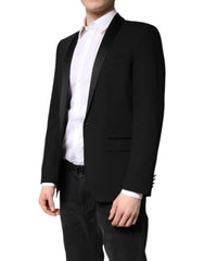 Dolce & Gabbana Black Single Breasted Men Coat MARTINI Blazer -   -  Dolce & Gabbana.