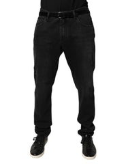 Dolce & Gabbana Black Cotton Skinny Men Denim Jeans -   -  Dolce & Gabbana.