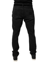 Dolce & Gabbana Black Cotton Skinny Men Denim Jeans -   -  Dolce & Gabbana.