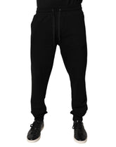 Dolce & Gabbana Black Cotton Mid Waist Jogger Sweatpants Pants -   -  Dolce & Gabbana.