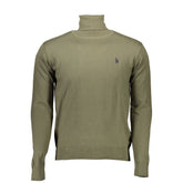 U.S. POLO ASSN. Green Cotton Men Sweater -   -  U.S. POLO ASSN..