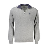North Sails Gray Wool Men Sweater -   -  North Sails.