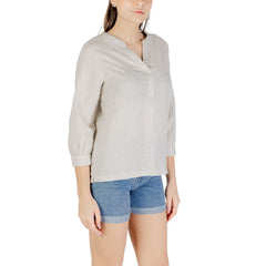 Street One Beige Linen Blouse -   -  Street One.
