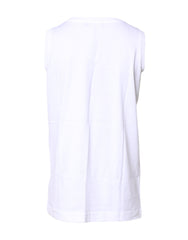 Dolce & Gabbana White Cotton Sleeveless Crew Neck T-shirt -   -  Dolce & Gabbana.