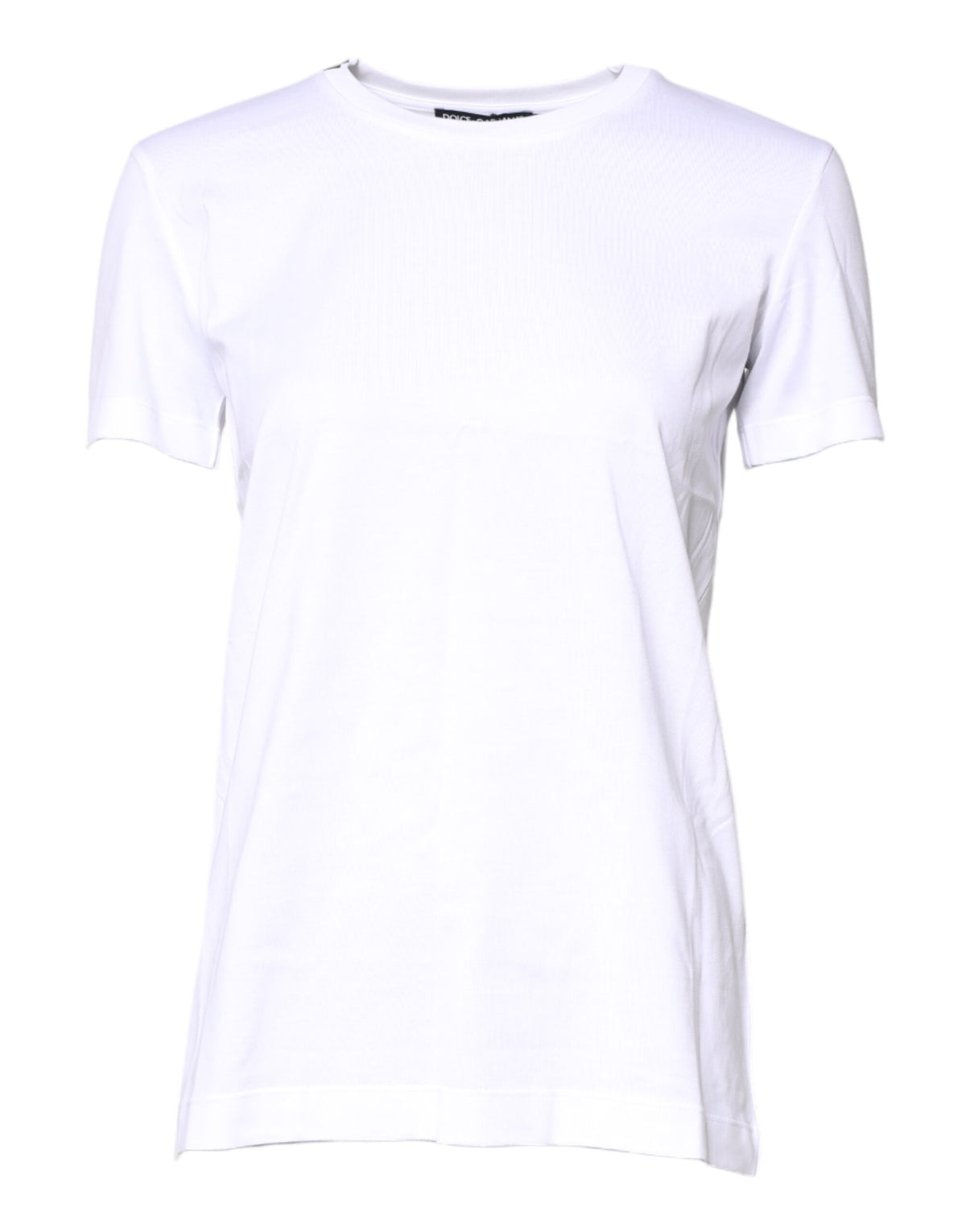 Dolce & Gabbana White Cotton Crew Neck Short Sleeves T-shirt -   -  Dolce & Gabbana.
