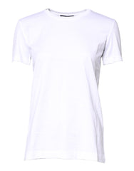 Dolce & Gabbana White Cotton Crew Neck Short Sleeves T-shirt -   -  Dolce & Gabbana.