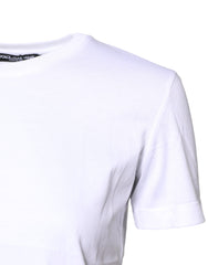 Dolce & Gabbana White Cotton Crew Neck Short Sleeves T-shirt -   -  Dolce & Gabbana.