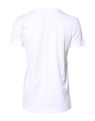 Dolce & Gabbana White Cotton Crew Neck Short Sleeves T-shirt -   -  Dolce & Gabbana.