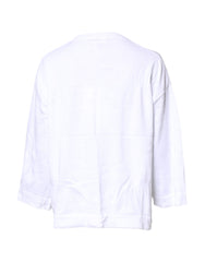 Love Moschino White Graphic Print Cotton Long Sleeves T-shirt -   -  Love Moschino.