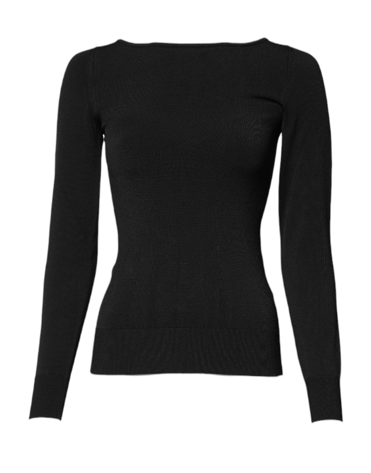 Dolce & Gabbana Black Viscose Long Sleeves Pullover Top -   -  Dolce & Gabbana.