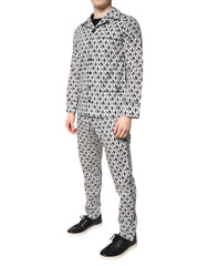 Dolce & Gabbana Black White DG Print Cotton Pajama Set Sleepwear -   -  Dolce & Gabbana.