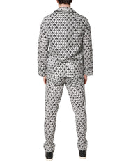 Dolce & Gabbana Black White DG Print Cotton Pajama Set Sleepwear -   -  Dolce & Gabbana.