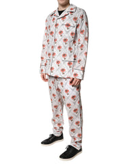 Dolce & Gabbana Multicolor Floral Print Cotton Pajama Set Sleepwear -   -  Dolce & Gabbana.