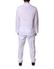 Dolce & Gabbana White Cotton Shirt Pants Pajama Set Sleepwear -   -  Dolce & Gabbana.
