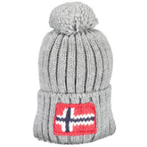 Napapijri Gray Acrylic Men Hat -   -  Napapijri.