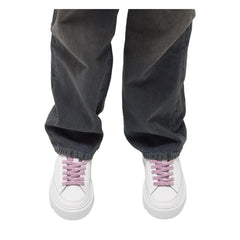 D.A.T.E Beige Leather Sneaker -   -  D.A.T.E.