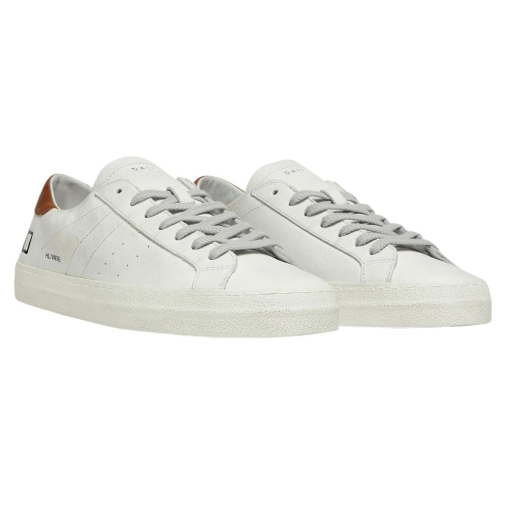 D.A.T.E White Leather Sneaker -   -  D.A.T.E.