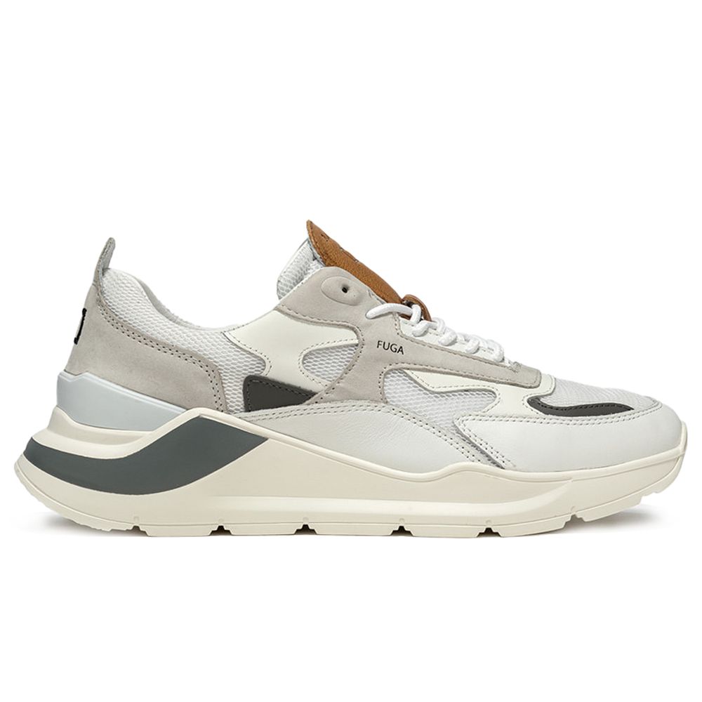 D.A.T.E White Leather Sneaker -   -  D.A.T.E.