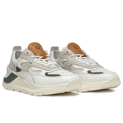 D.A.T.E White Leather Sneaker -   -  D.A.T.E.