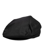 Dolce & Gabbana Black Cotton Newsboy Capello Cabbie Hat -   -  Dolce & Gabbana.