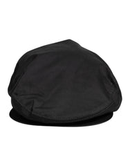 Dolce & Gabbana Black Cotton Newsboy Capello Cabbie Hat -   -  Dolce & Gabbana.