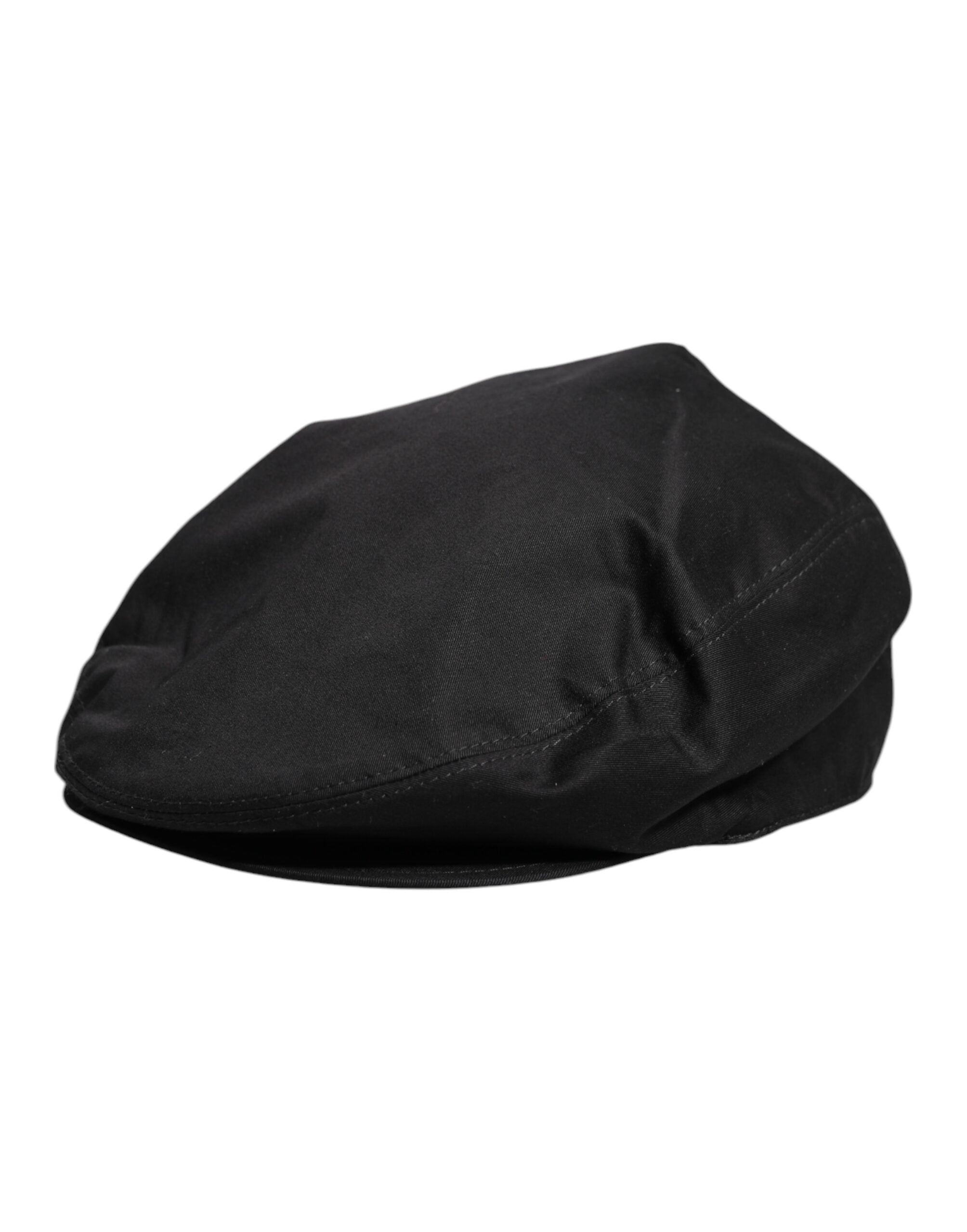 Dolce & Gabbana Black Cotton Newsboy Capello Cabbie Hat -   -  Dolce & Gabbana. Dolce & Gabbana Black Cotton Newsboy Capello Cabbie Hat -   -  Dolce & Gabbana.