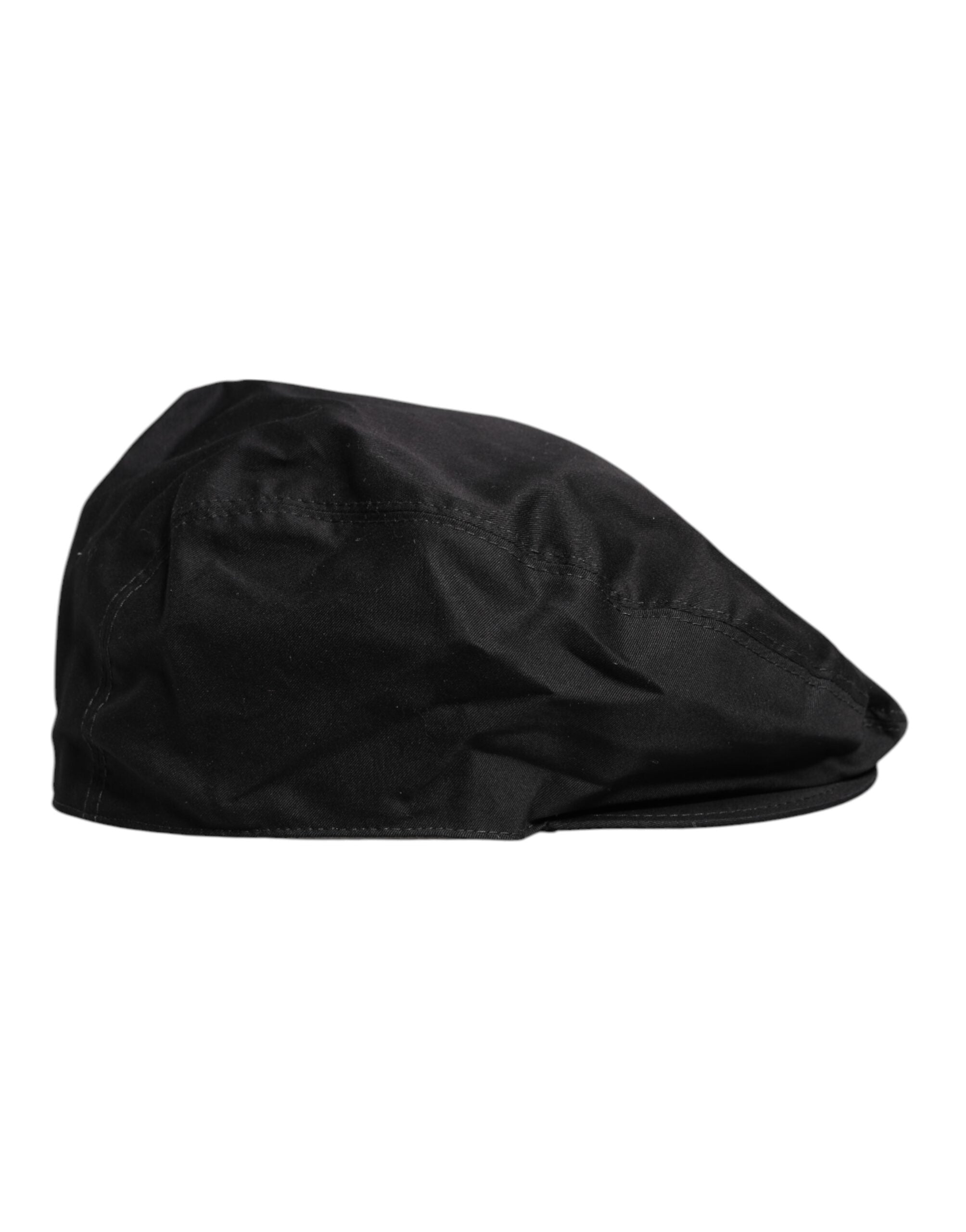 Dolce & Gabbana Black Cotton Newsboy Capello Cabbie Hat -   -  Dolce & Gabbana. Dolce & Gabbana Black Cotton Newsboy Capello Cabbie Hat -   -  Dolce & Gabbana.