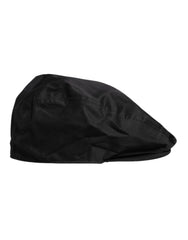 Dolce & Gabbana Black Cotton Newsboy Capello Cabbie Hat -   -  Dolce & Gabbana.