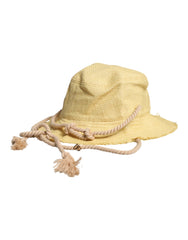 Dolce & Gabbana Yellow Cotton Wide Brim Bucket -   -  Dolce & Gabbana.