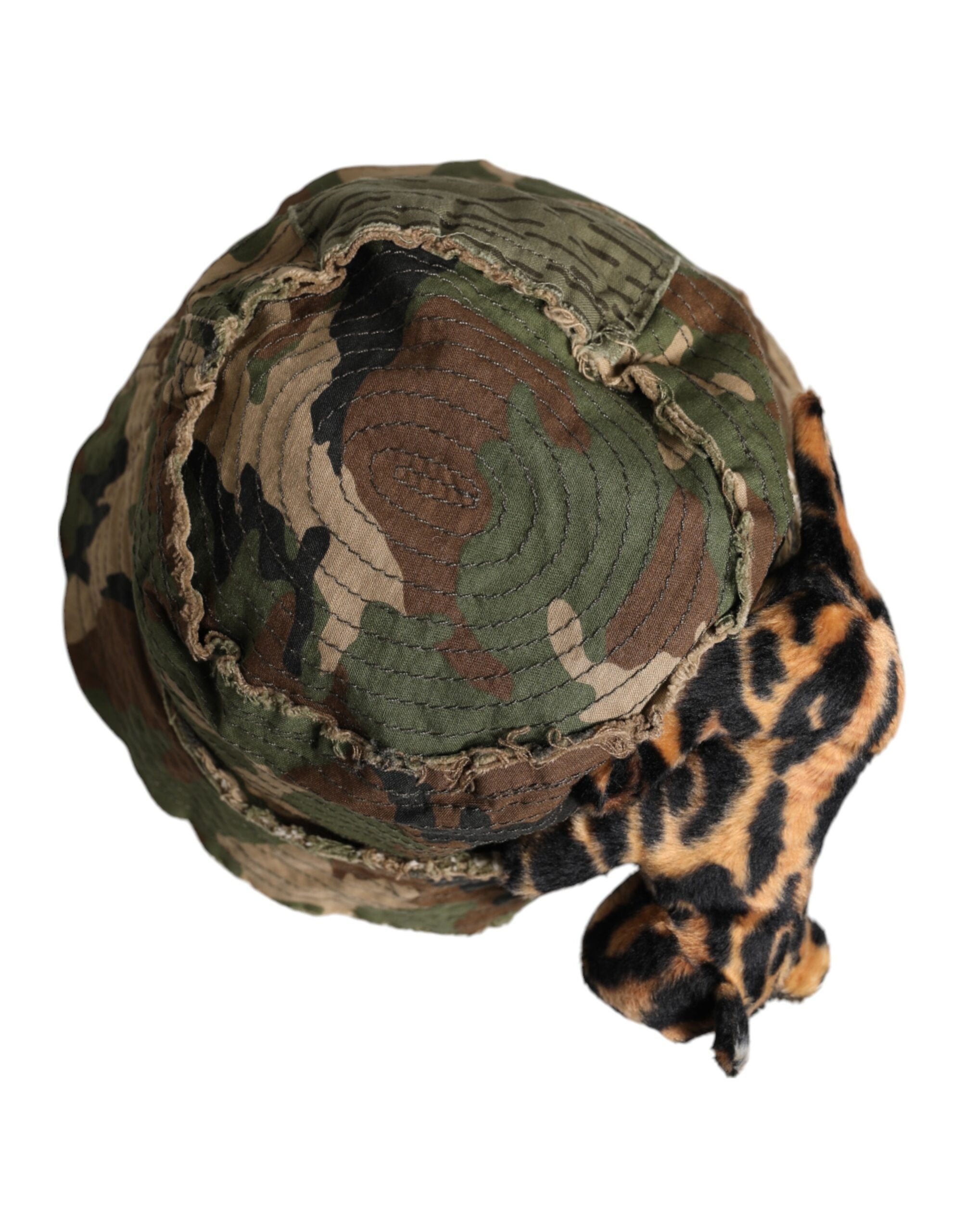 Dolce & Gabbana Multicolor Leopard Embellish Wide Brim Bucket Hat -   -  Dolce & Gabbana. Dolce & Gabbana Multicolor Leopard Embellish Wide Brim Bucket Hat -   -  Dolce & Gabbana.