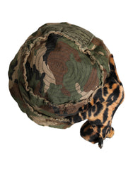 Dolce & Gabbana Multicolor Leopard Embellish Wide Brim Bucket Hat -   -  Dolce & Gabbana.