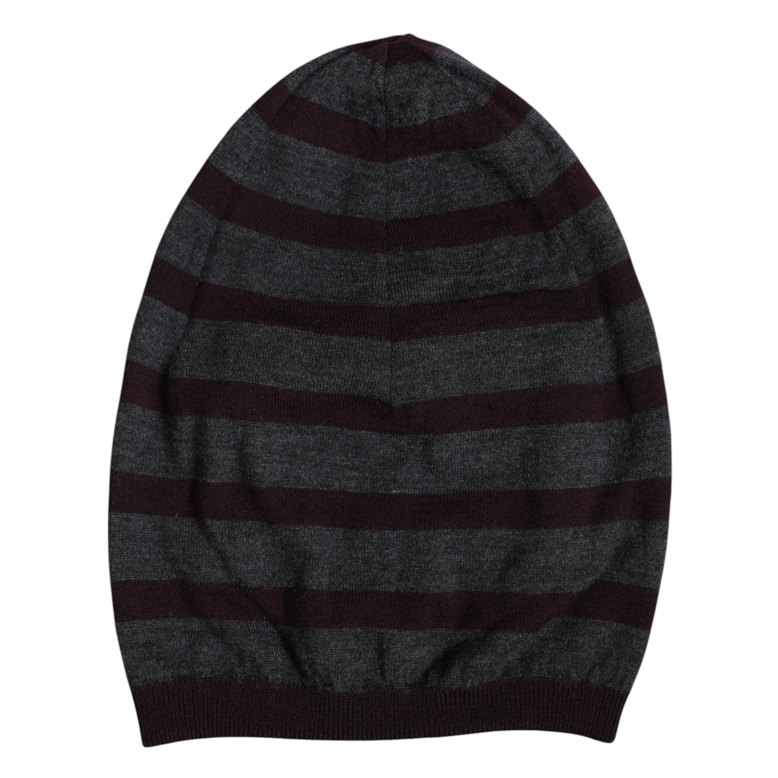 Dolce & Gabbana Gray Striped Wool Knitted Winter Beanie Hat -   -  Dolce & Gabbana. Dolce & Gabbana Gray Striped Wool Knitted Winter Beanie Hat -   -  Dolce & Gabbana.