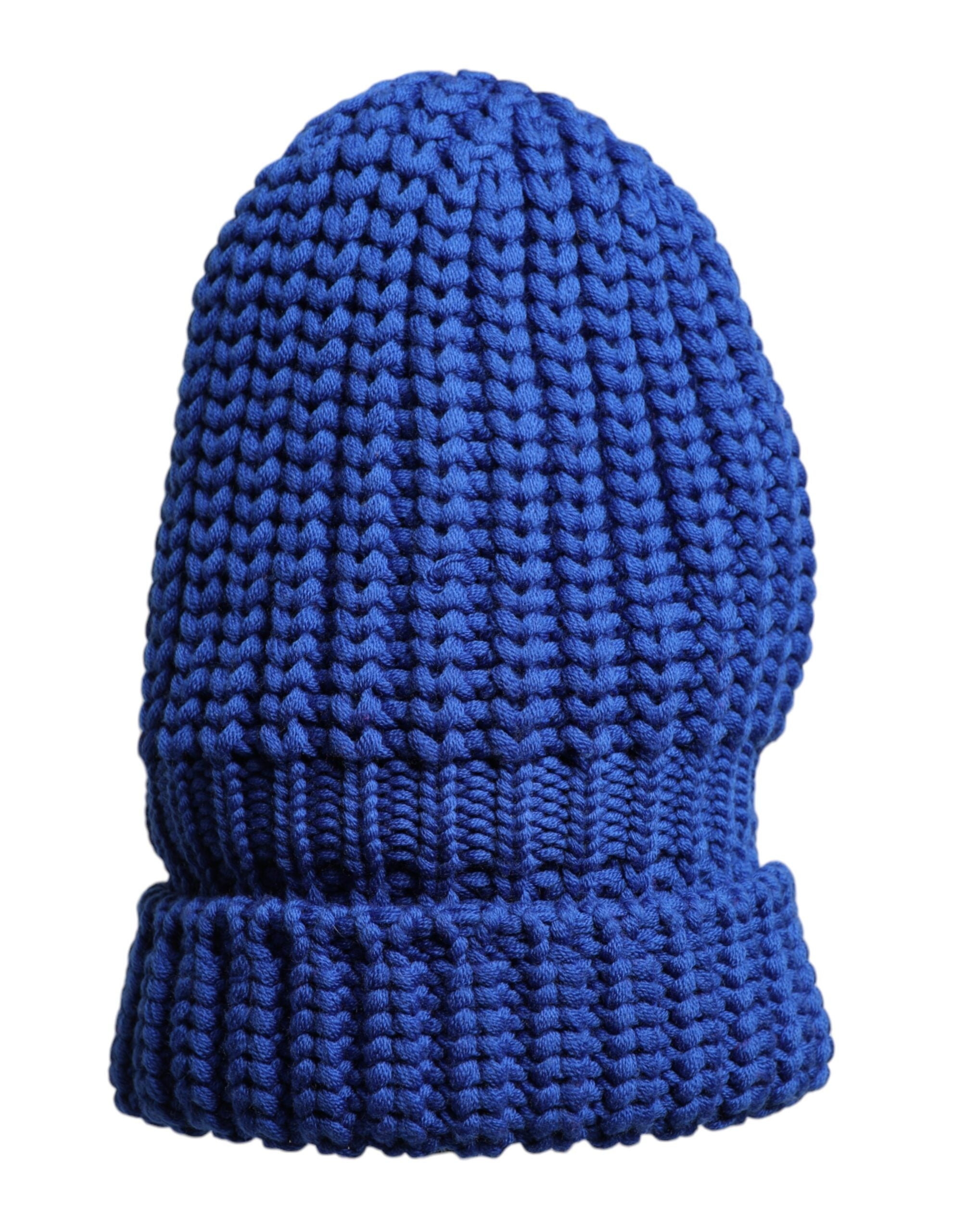 Dolce & Gabbana Blue Wool Knitted Winter Beanie Hat -   -  Dolce & Gabbana.