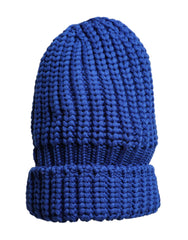 Dolce & Gabbana Blue Wool Knitted Winter Beanie Hat -   -  Dolce & Gabbana.