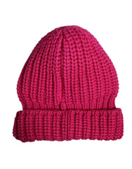 Dolce & Gabbana Pink Solid Wool Knitted Winter Beanie Hat -   -  Dolce & Gabbana.