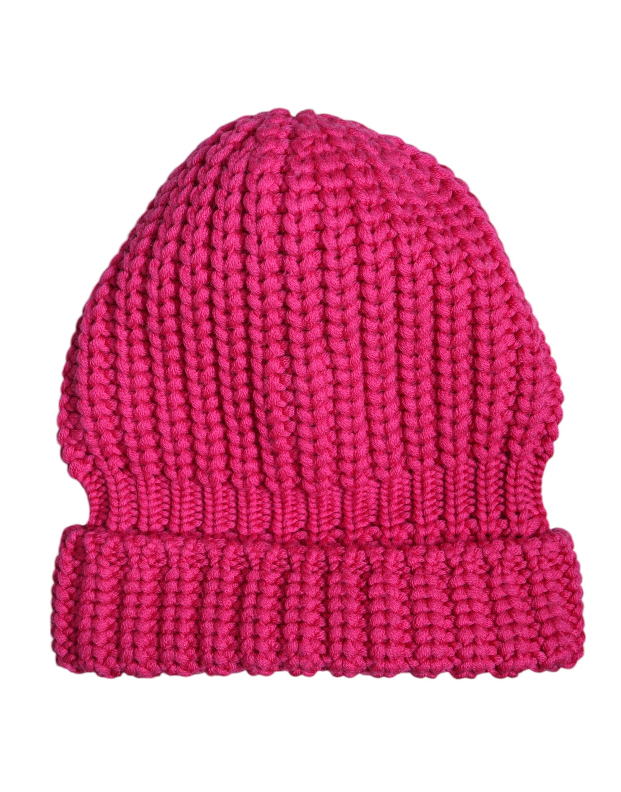 Dolce & Gabbana Pink Solid Wool Knitted Winter Beanie Hat -   -  Dolce & Gabbana. Dolce & Gabbana Pink Solid Wool Knitted Winter Beanie Hat -   -  Dolce & Gabbana.