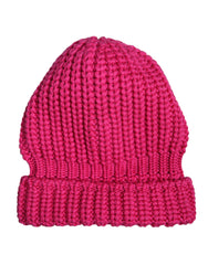 Dolce & Gabbana Pink Solid Wool Knitted Winter Beanie Hat -   -  Dolce & Gabbana.
