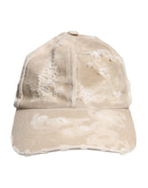 Dolce & Gabbana Beige Tattered Cotton 6 Panels Baseball Cap -   -  Dolce & Gabbana.