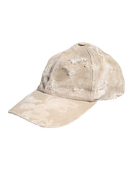 Dolce & Gabbana Beige Tattered Cotton 6 Panels Baseball Cap -   -  Dolce & Gabbana.