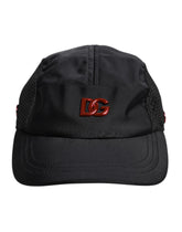 Dolce & Gabbana Black Nylon Logo 6 Panels Baseball Cap -   -  Dolce & Gabbana.